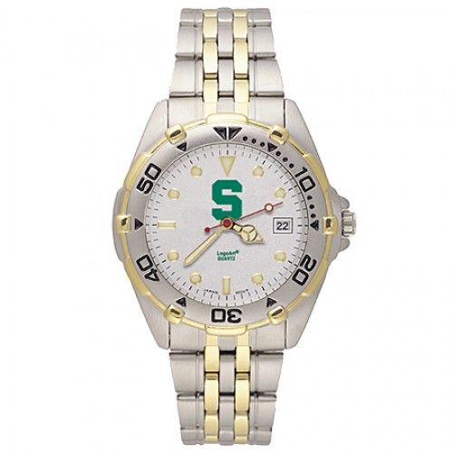 Stainless Steel Michigan State Univ Spartans Watch
