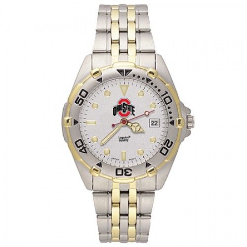 Stainless Steel Ohio State University Buckeyes Watch