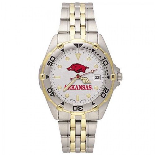 Stainless Steel University of Arkansas Razorbacks Watch