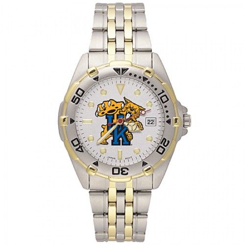 Stainless Steel ""Uk"" University of Kentucky Wildcats Watch