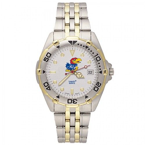 Stainless Steel University of Kansas Jayhawks Watch