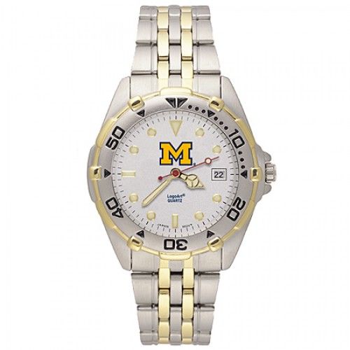 Stainless Steel University of Michigan Wolverines Watch