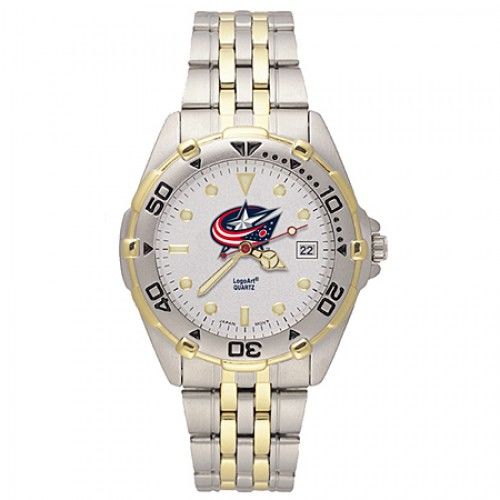 Mens Stainless Steel Columbus Blue Jackets Watch