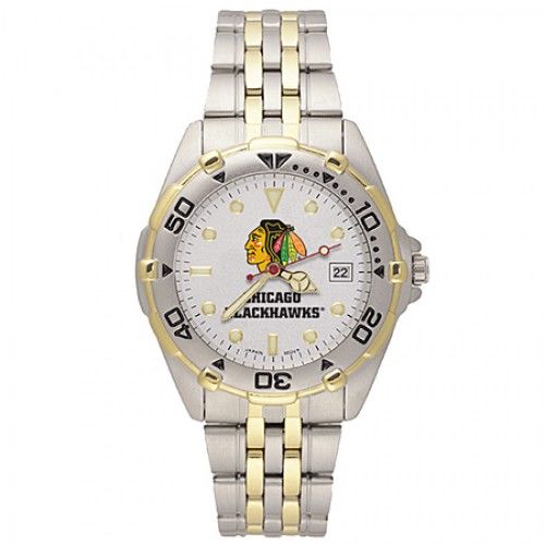 Mens Stainless Steel Chicago Blackhawks Watch