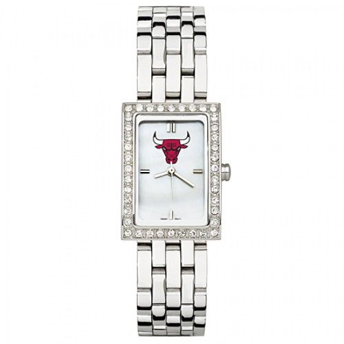 Chicago Bulls Watch - Stainless Steel & Cubic Zirconia