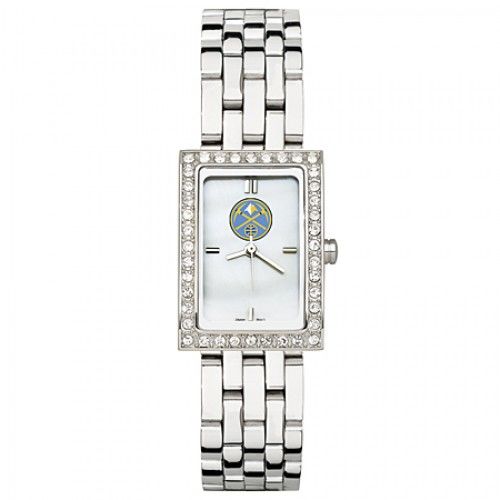 Denver Nuggets Watch - Stainless Steel & Cubic Zirconia