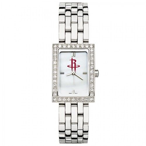 Houston Rockets Watch - Stainless Steel & Cz