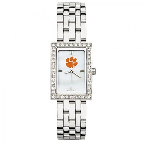 Clemson University Watch - Stainless Steel & Cz