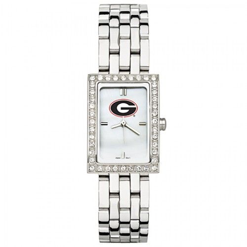University of Georgia Watch - Stainless Steel & Cz