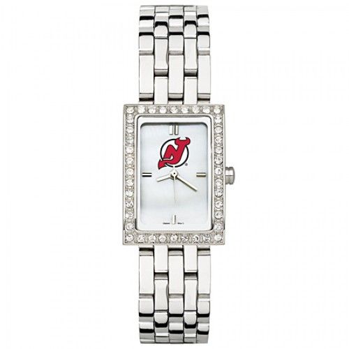 New Jersey Devils Watch - Stainless Steel & Cz