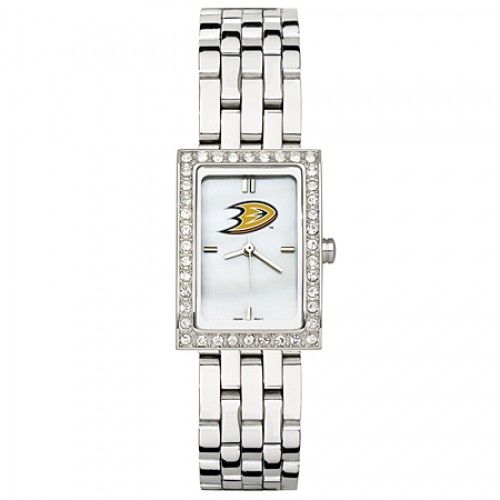 Anaheim Ducks Watch - Stainless Steel & Cubic Zirconia