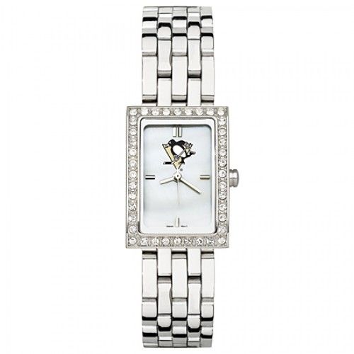 Pittsburgh Penguins Watch - Stainless Steel & Cz