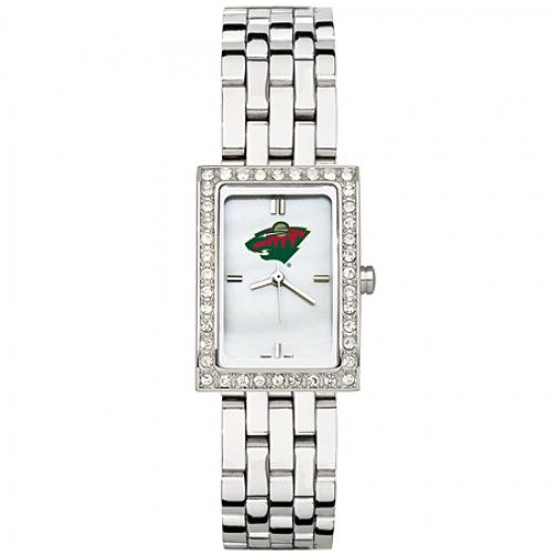 Minnesota Wild Watch - Stainless Steel & Cubic Zirconia