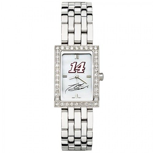 Nascar #14 Tony Stewart Watch - Stainless Steel & Cz