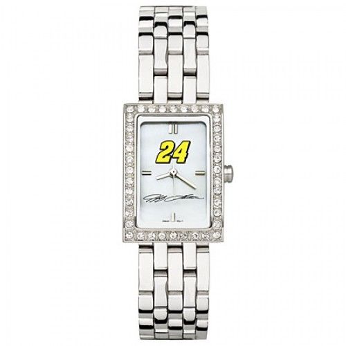 Nascar #24 Jeff Gordon Watch - Stainless Steel & Cz