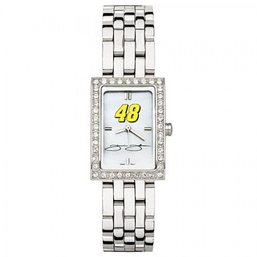 Jimmie Johnson #48 Nascar Watch - Stainless Steel & Cz