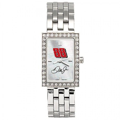 Nascar #88 Dale Jr Watch - Stainless Steel & Cz