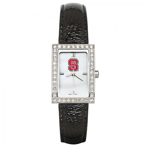 Leather North Carolina State University Watch Cz Frame