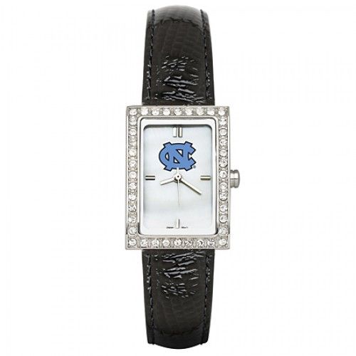 Black University of North Carolina Watch W/ Cz Frame