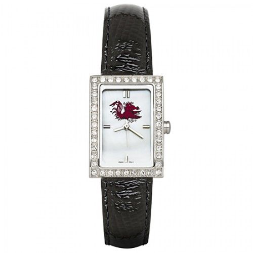 Black University of South Carolina Watch W/ Cz Frame