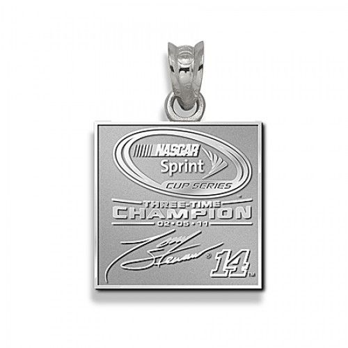 Sterling Silver Nascar 3x Champ Tony Stewart Pendant