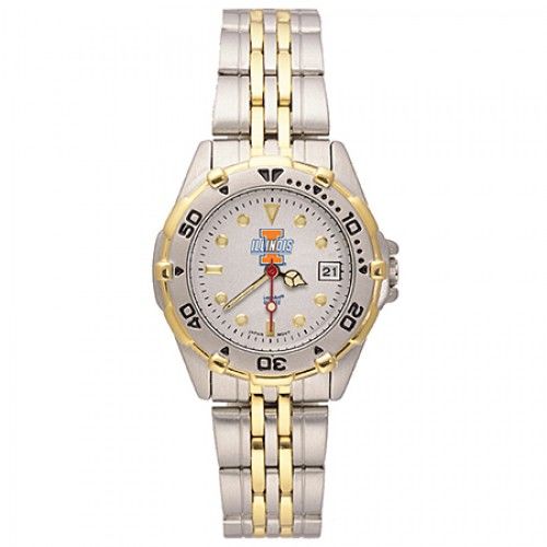 Womens All Star University of Illinois Watch Stainless