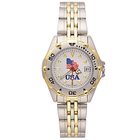 Womens All Star American Flag Watch - Stainless Steel
