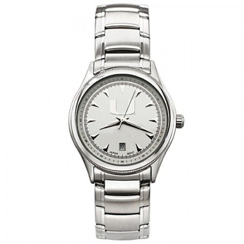 Classic Stainless Mens University of Miami Watch