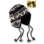 Unisex Ear Flap Wool Hand Knitted Hat Case Pack 24