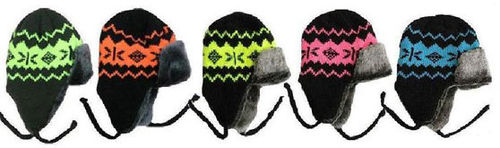 Premium Fur Lined, Neon Ear Cover Hats Case Pack 96