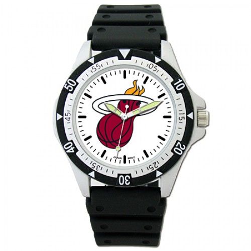 Mens Miami Heat Options Sports Watch W/ Logo