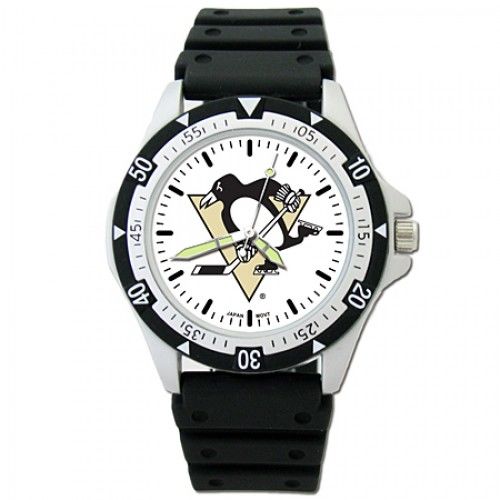 Mens Pittsburgh Penguins Options Sports Watch W/ Logo