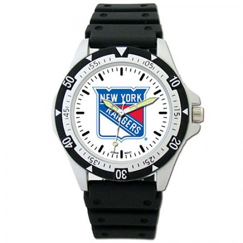 Mens New York Rangers Options Sports Watch W/ Logo