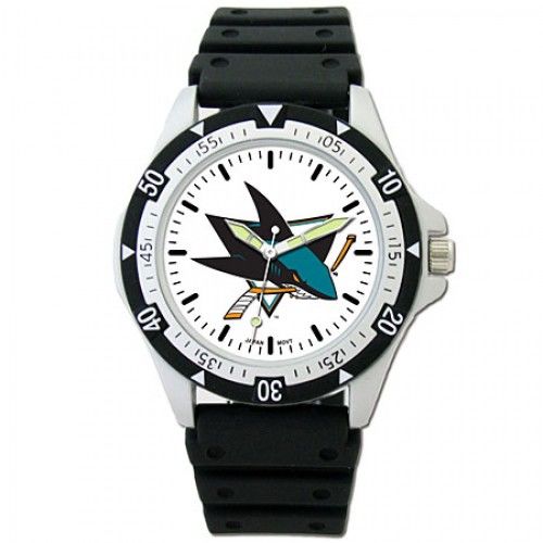 Mens San Jose Sharks Options Sports Watch W/ Logo
