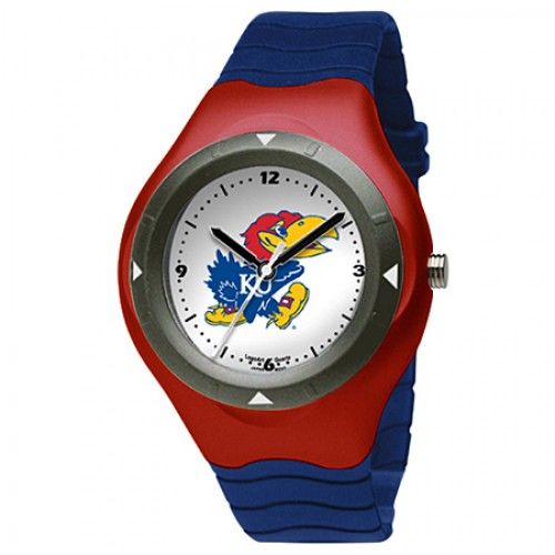 University of Kansas Watch with Logo in Plastic - Buckles - Fine