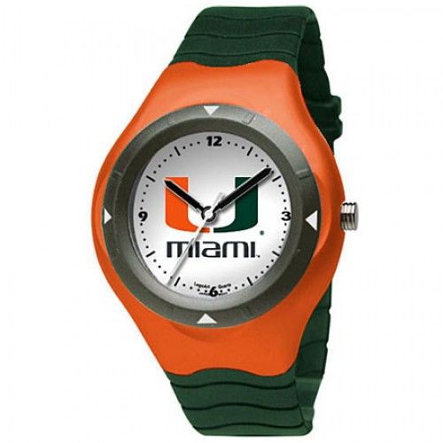 University of Miami Watch with Logo in Plastic - Buckles - Magnificent