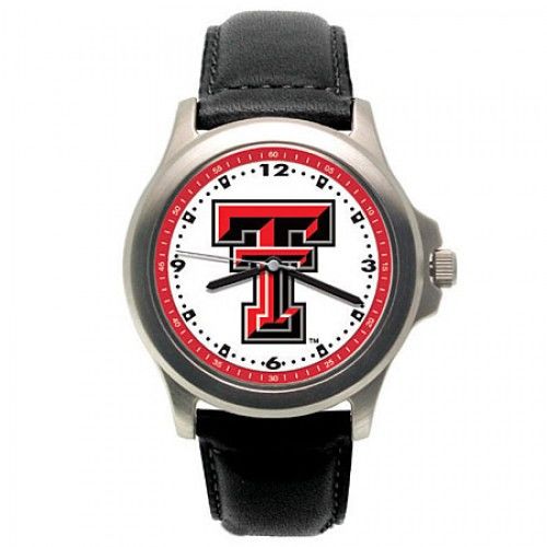 Men'S Tt Logo Texas Tech University Watch in Stainless Steel - Buckles - Nice
