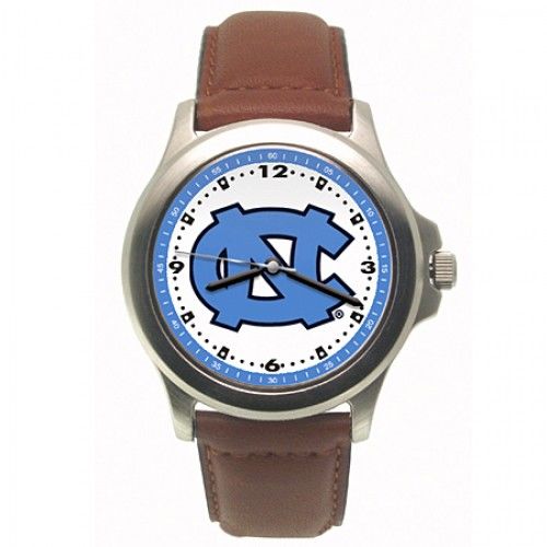 Men'S University of North Carolina Watch W/ Logo in Stainless Steel - Buckles