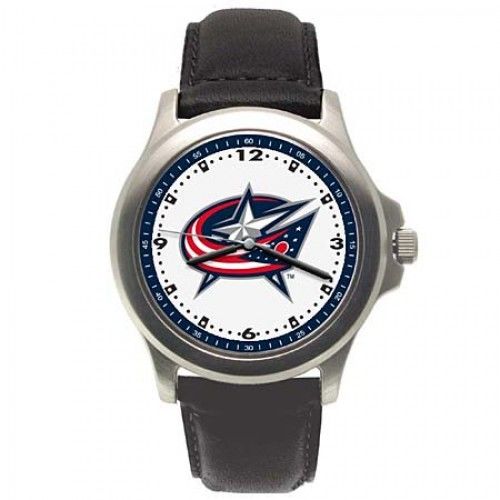 Men'S Columbus Blue Jackets Watch in Stainless Steel - Buckles - Pretty