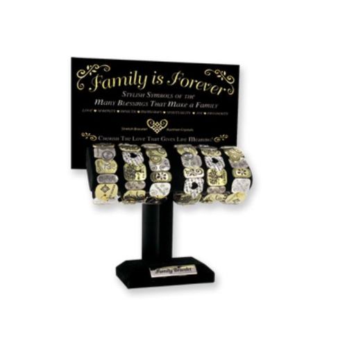 Family is Forever Stretch Bracelet Case Pack 18