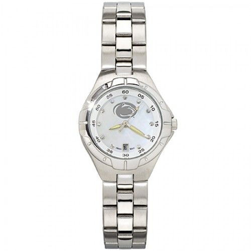 Cz Nittany Lion Logo Pennsylvania State University Watch in Stainless Steel