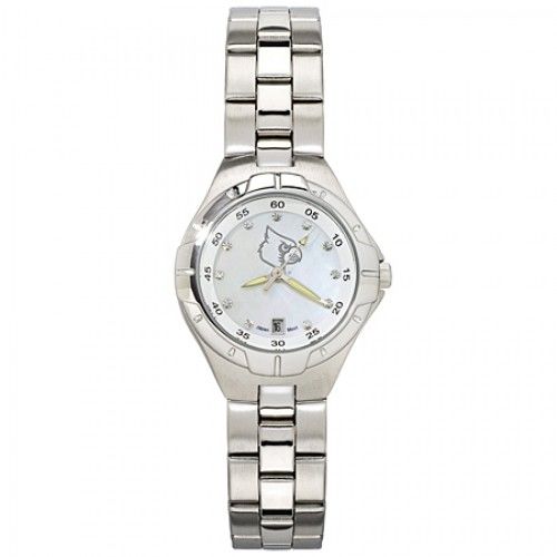 Mother of Pearl & Cz University of Louisville Watch in Stainless Steel
