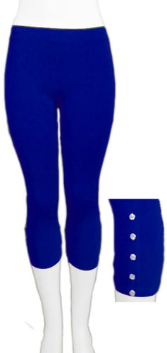 Ladies' Capri Leggings w/ Accessory- Royal Blue