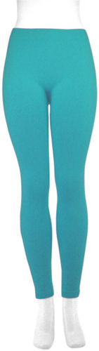 Ladies' Plain Footless Leggings- Sky Blue