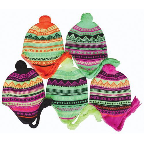 Ear Cover Knit Hat-Women Case Pack 60