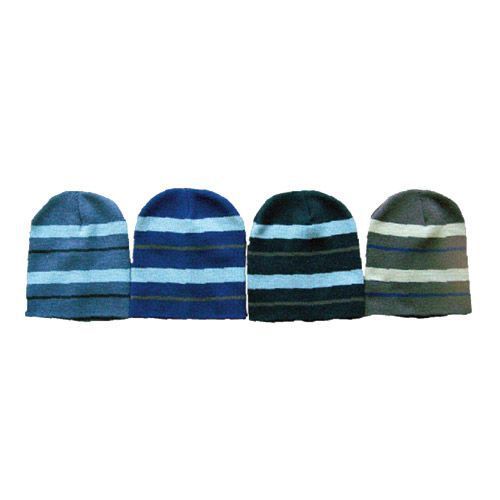 Stripe Short Beanie Case Pack 60