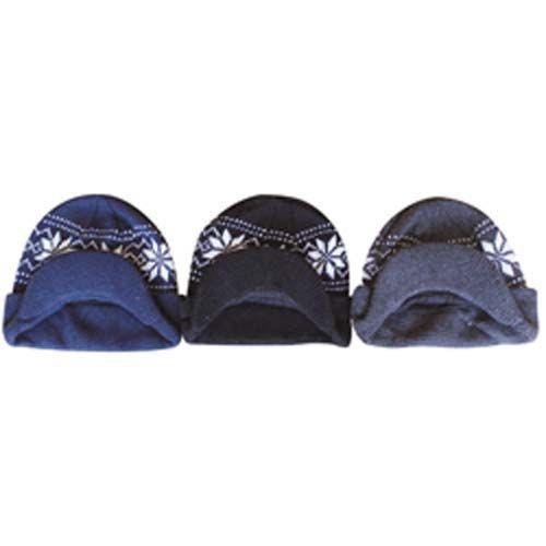 Jacquard Knit Hat W/ Visor Case Pack 60