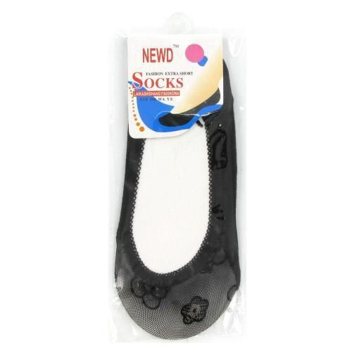 Black Ladies Floor Socks Case Pack 240