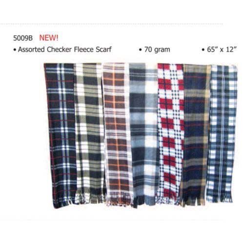 12X 58 Checker Fleece Scarf Case Pack 60