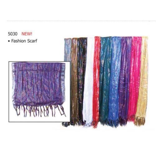 12X 65 Nylon Silky Fashion Scarf Case Pack 24